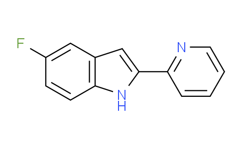 CAS No. 80030-94-0, 5-Fluoro-2-(pyridin-2-yl)-1H-indole