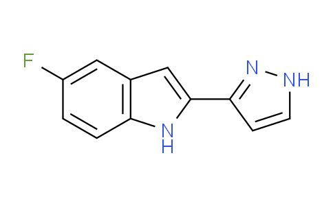 CAS No. 827317-23-7, 5-Fluoro-2-(1H-pyrazol-3-yl)-1H-indole