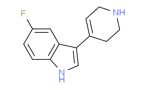 CAS No. 127626-06-6, 5-Fluoro-3-(1,2,3,6-tetrahydropyridin-4-yl)-1H-indole