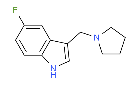 CAS No. 942404-20-8, 5-fluoro-3-(pyrrolidin-1-ylmethyl)-1H-indole