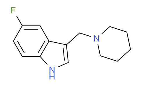 CAS No. 1893039-63-8, 5-Fluoro-3-(piperidin-1-ylmethyl)-1H-indole