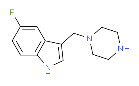 CAS No. 147595-45-7, 5-Fluoro-3-(piperazin-1-ylmethyl)-1H-indole