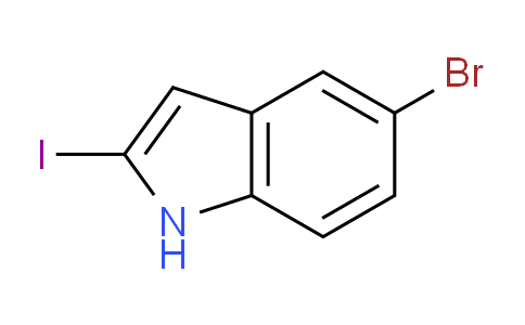 CAS No. 1572177-90-2, 5-Bromo-2-iodo-1H-indole