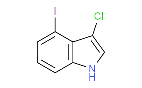 CAS No. 1447607-33-1, 3-Chloro-4-iodo-1H-indole