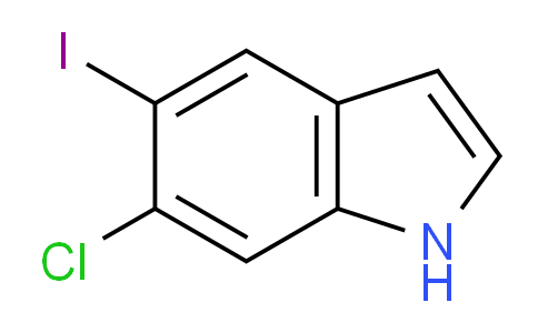 CAS No. 122509-74-4, 6-Chloro-5-iodo-1H-indole