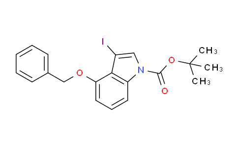 CAS No. 914349-27-2, tert-Butyl 4-(benzyloxy)-3-iodo-1H-indole-1-carboxylate