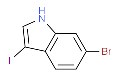 CAS No. 372077-73-1, 6-Bromo-3-iodo-1H-indole