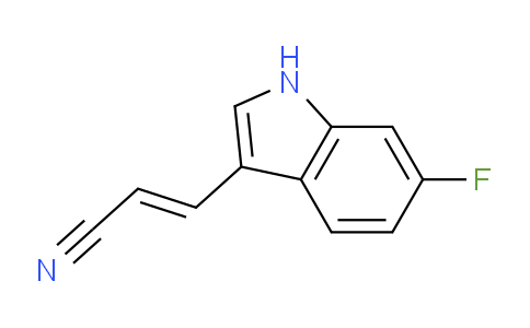 CAS No. 1316695-32-5, (E)-3-(6-Fluoro-1H-indol-3-yl)acrylonitrile