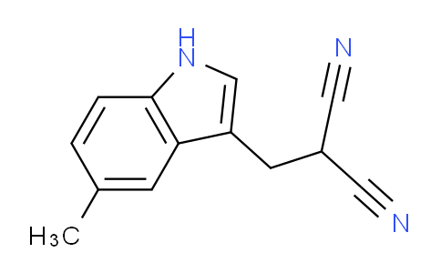CAS No. 771547-80-9, 2-((5-Methyl-1H-indol-3-yl)methyl)malononitrile