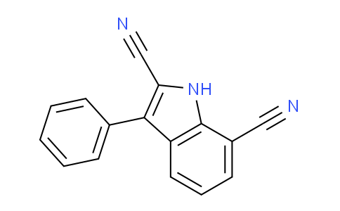 CAS No. 62039-74-1, 3-Phenyl-1H-indole-2,7-dicarbonitrile