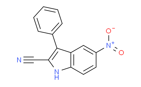 CAS No. 23515-80-2, 5-Nitro-3-phenyl-1H-indole-2-carbonitrile