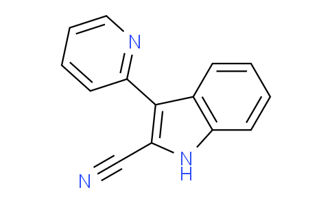 CAS No. 65076-79-1, 3-(Pyridin-2-yl)-1H-indole-2-carbonitrile