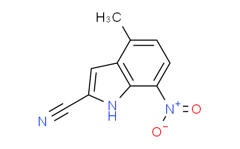 CAS No. 1956341-23-3, 4-Methyl-7-nitro-1H-indole-2-carbonitrile