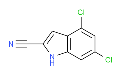 CAS No. 648417-02-1, 4,6-Dichloro-1H-indole-2-carbonitrile