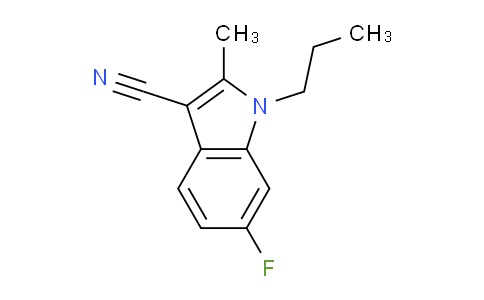 CAS No. 922184-63-2, 6-Fluoro-2-methyl-1-propyl-1H-indole-3-carbonitrile