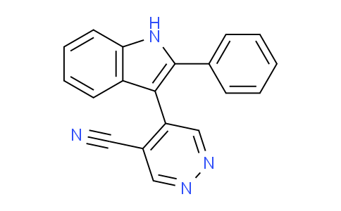 CAS No. 919785-69-6, 5-(2-Phenyl-1H-indol-3-yl)pyridazine-4-carbonitrile