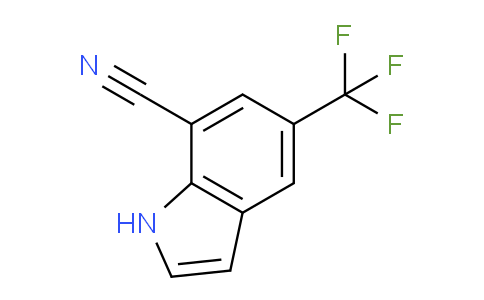 CAS No. 1221792-90-0, 5-(Trifluoromethyl)-1H-indole-7-carbonitrile