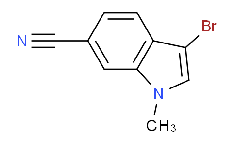 CAS No. 1784901-29-6, 3-Bromo-1-methyl-1H-indole-6-carbonitrile