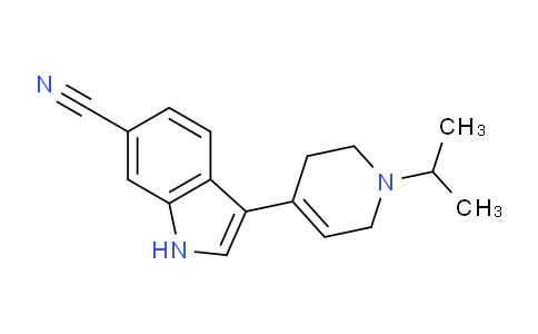 CAS No. 1958100-73-6, 3-(1-Isopropyl-1,2,3,6-tetrahydropyridin-4-yl)-1H-indole-6-carbonitrile