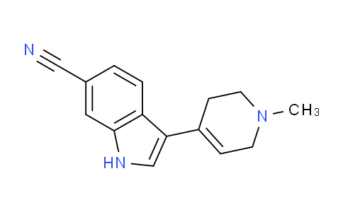CAS No. 1637781-29-3, 3-(1-Methyl-1,2,3,6-tetrahydropyridin-4-yl)-1H-indole-6-carbonitrile