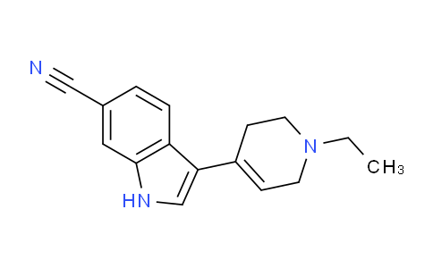 CAS No. 1958106-12-1, 3-(1-Ethyl-1,2,3,6-tetrahydropyridin-4-yl)-1H-indole-6-carbonitrile
