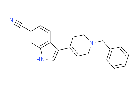 CAS No. 181184-09-8, 3-(1-benzyl-1,2,3,6-tetrahydropyridin-4-yl)-1H-indole-6-carbonitrile