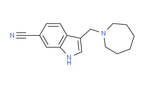 CAS No. 1951444-89-5, 3-(Azepan-1-ylmethyl)-1H-indole-6-carbonitrile