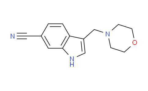 CAS No. 1951444-87-3, 3-(Morpholinomethyl)-1H-indole-6-carbonitrile