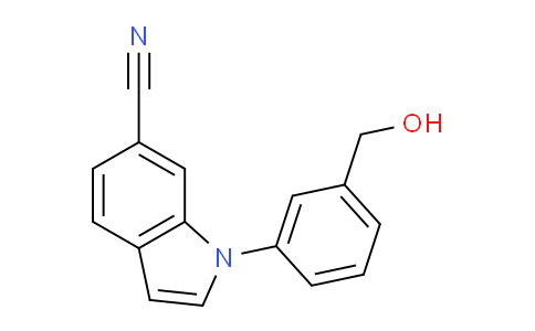 CAS No. 1349716-39-7, 1-(3-(Hydroxymethyl)phenyl)-1H-indole-6-carbonitrile