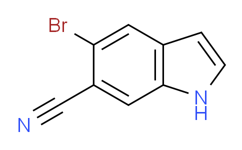 CAS No. 1467060-13-4, 5-Bromo-1H-indole-6-carbonitrile