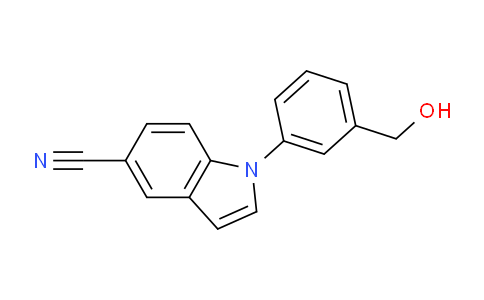 CAS No. 1349717-48-1, 1-(3-(Hydroxymethyl)phenyl)-1H-indole-5-carbonitrile