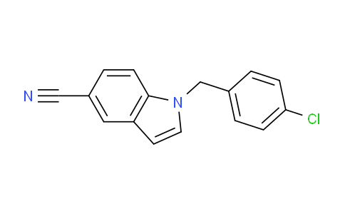 CAS No. 348111-51-3, 1-(4-Chlorobenzyl)-1H-indole-5-carbonitrile