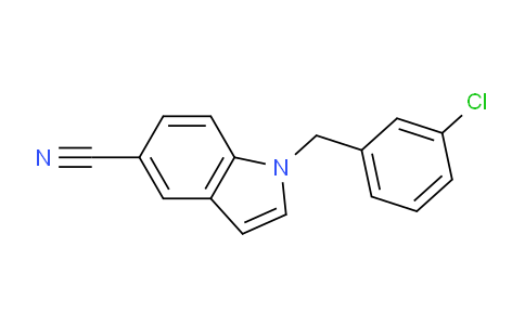 CAS No. 1418761-30-4, 1-(3-Chlorobenzyl)-1H-indole-5-carbonitrile