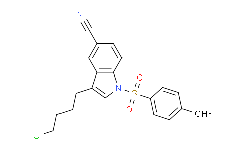 CAS No. 1398358-69-4, 3-(4-Chlorobutyl)-1-tosyl-1H-indole-5-carbonitrile
