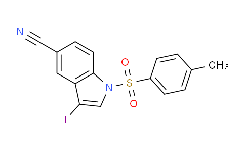 CAS No. 676273-39-5, 3-Iodo-1-tosyl-1H-indole-5-carbonitrile