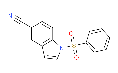 CAS No. 144340-21-6, 1-(phenylsulfonyl)-1H-indole-5-carbonitrile
