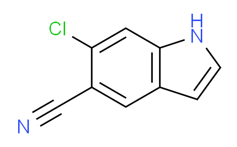 CAS No. 1423120-66-4, 6-chloro-1H-indole-5-carbonitrile