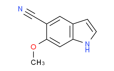 CAS No. 1423120-43-7, 6-Methoxy-1H-indole-5-carbonitrile