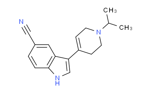 CAS No. 1958063-11-0, 3-(1-Isopropyl-1,2,3,6-tetrahydropyridin-4-yl)-1H-indole-5-carbonitrile
