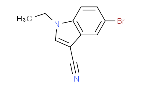 CAS No. 876734-14-4, 5-Bromo-1-ethyl-1H-indole-3-carbonitrile
