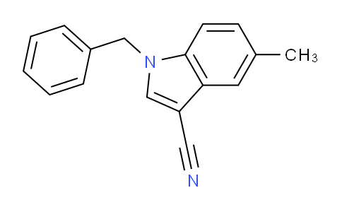 CAS No. 1334159-63-5, 1-Benzyl-5-methyl-1H-indole-3-carbonitrile