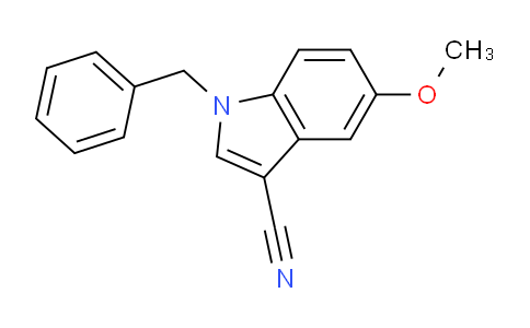 CAS No. 348637-35-4, 1-Benzyl-5-methoxy-1H-indole-3-carbonitrile