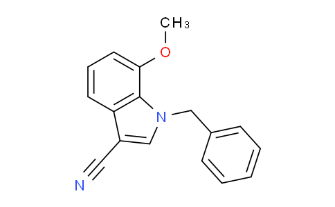 CAS No. 1426847-73-5, 1-Benzyl-7-methoxy-1H-indole-3-carbonitrile