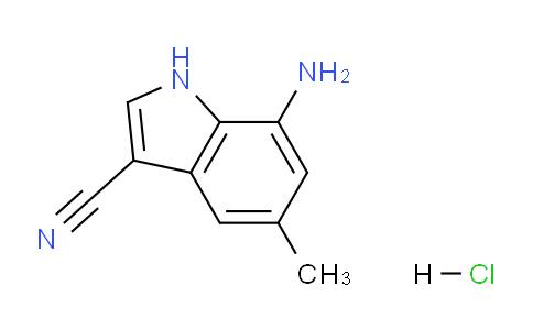 CAS No. 1956325-52-2, 7-Amino-5-methyl-1H-indole-3-carbonitrile hydrochloride