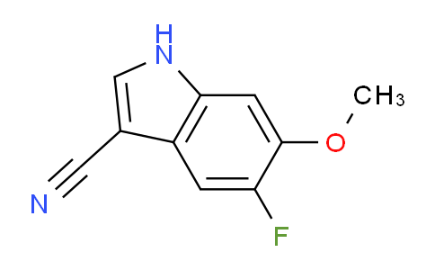 CAS No. 1211593-82-6, 5-Fluoro-6-methoxy-1H-indole-3-carbonitrile
