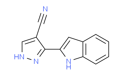 CAS No. 827316-51-8, 3-(1H-Indol-2-yl)-1H-pyrazole-4-carbonitrile