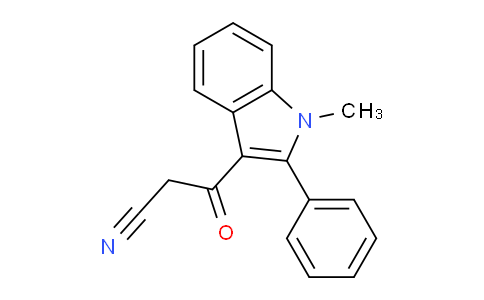 CAS No. 568553-08-2, 3-(1-Methyl-2-phenyl-1H-indol-3-yl)-3-oxopropanenitrile
