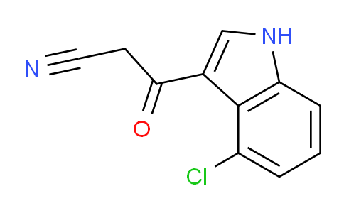 CAS No. 1189749-49-2, 3-(4-Chloro-1H-indol-3-yl)-3-oxopropanenitrile