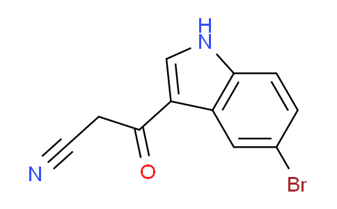 CAS No. 1020722-10-4, 3-(5-Bromo-1H-indol-3-yl)-3-oxopropanenitrile