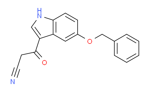 CAS No. 1020722-11-5, 3-(5-(Benzyloxy)-1H-indol-3-yl)-3-oxopropanenitrile